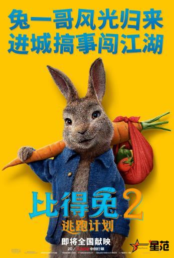 《比得兔2：逃跑计划》“兔闯江湖”预告 比得兔进城谋生搞大事